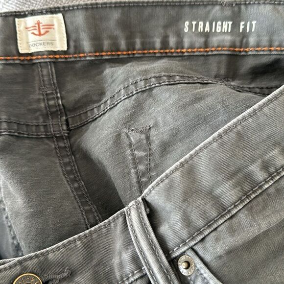 Dockers Men’s Gray 100% Cotton Straight Fit Casual Jeans Pants Size 38X30 EUC - Picture 7 of 12